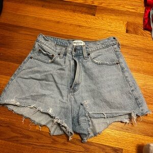 Abercrombie & Fitch Light Blue Jean Shorts